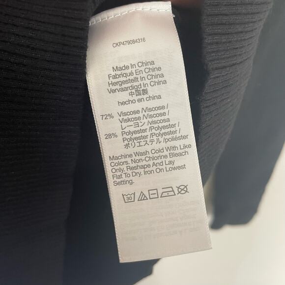 Madewell Wide Rib Long Sleeve Corset Lightweight Sweater Top US Women's XXS New - Picture 5 of 6